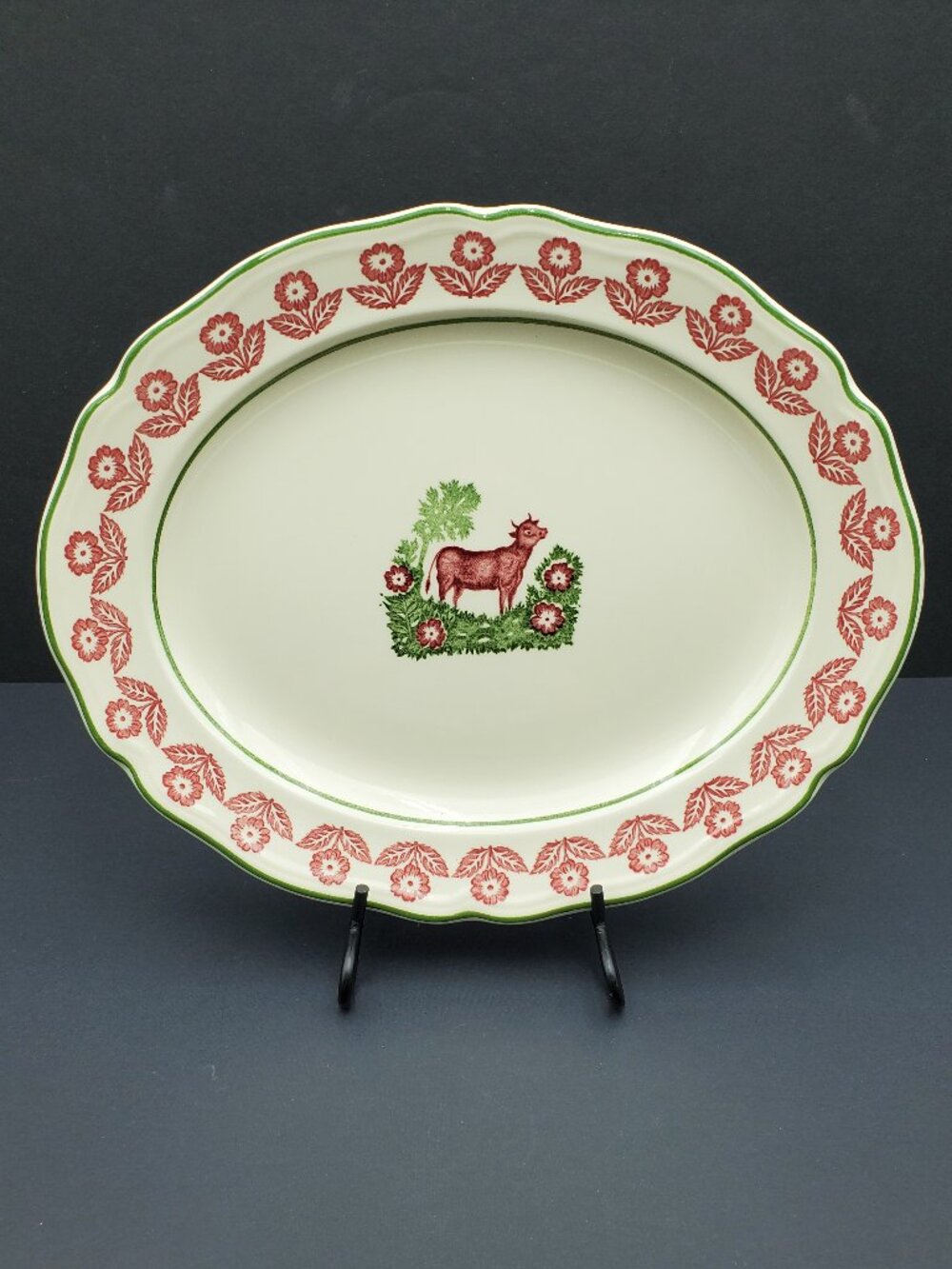 Johnson Brothers County Clare Platter Johnson Bros Red Cow Oval Serving Plate